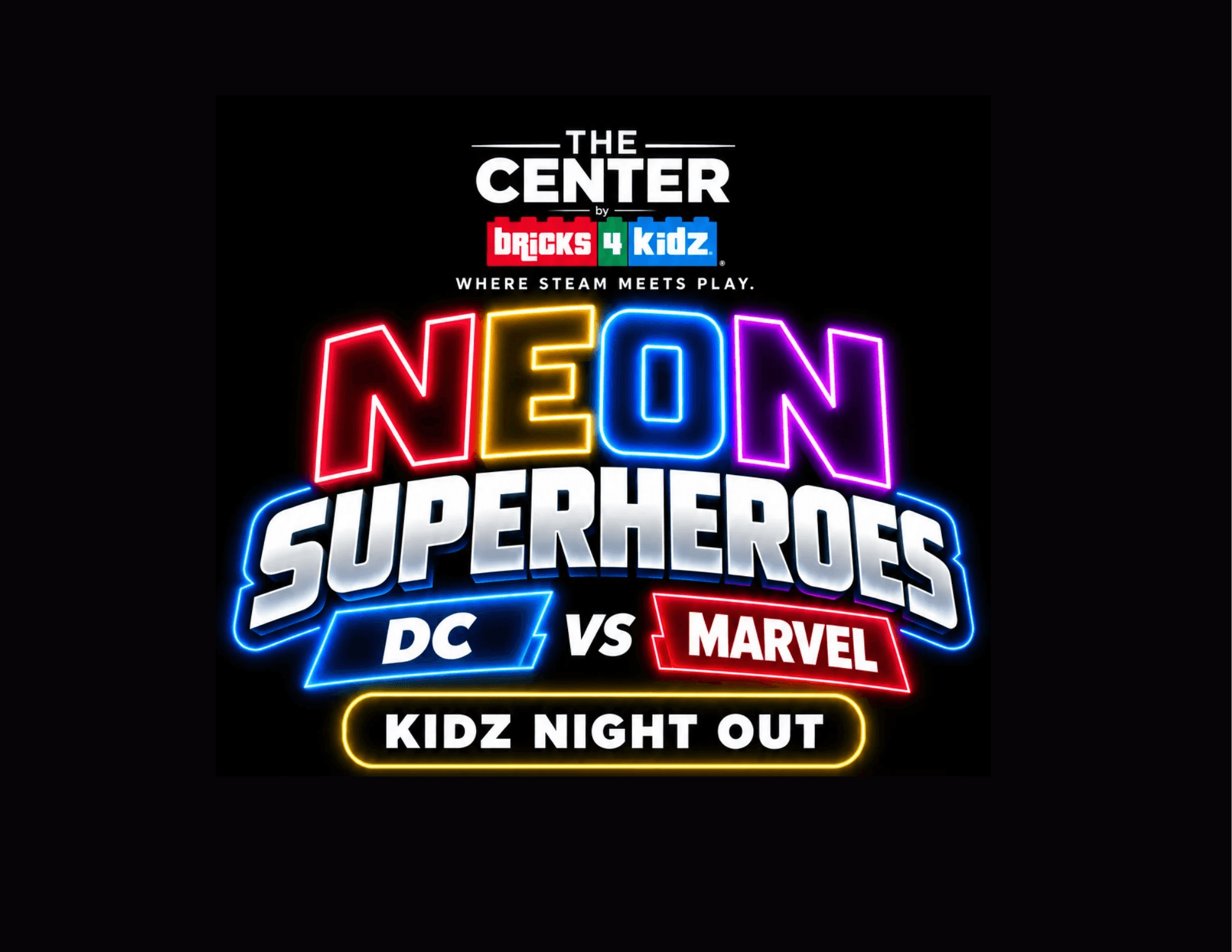 Kidz Night Out- Neon Superheroes